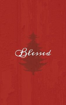 portada Blessed: A Red Hardcover Decorative Book for Decoration with Spine Text to Stack on Bookshelves, Decorate Coffee Tables, Christ