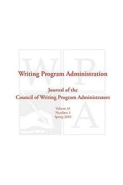 portada wpa: writing program administration 33.3 (en Inglés)