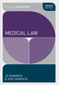 portada Medical law (Palgrave law Masters) (in English)
