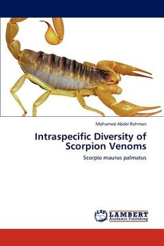 portada intraspecific diversity of scorpion venoms (en Inglés)