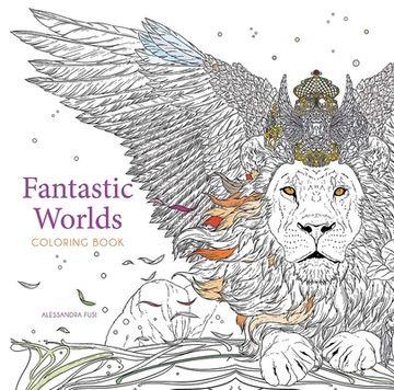 portada Fantastic Worlds Coloring Book (en Inglés)