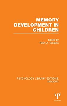 portada Memory Development in Children (Psychology Library Editions: Memory) (en Inglés)