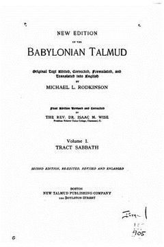 portada New Edition of the Babylonian Talmud - Vol. I (en Inglés)