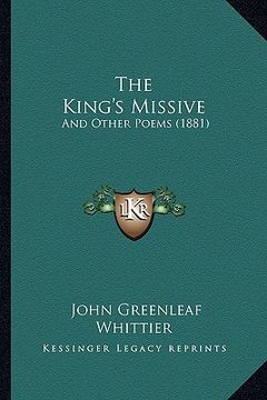 portada the king's missive: and other poems (1881) (in English)