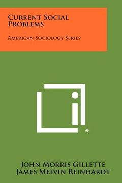 portada current social problems: american sociology series (en Inglés)