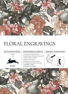 portada Floral Engravings Vol. 79 Gift & Creative Paper Book (English, Spanish, French, Italian and German Edition) (in English)
