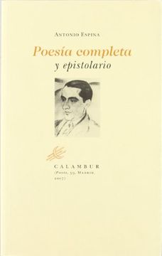 portada Poesía completa y epistolario (Calambur Poesía)