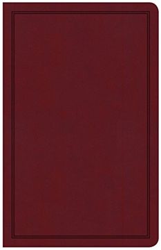 portada Csb Deluxe Gift Bible, Burgundy Leathertouch (en Inglés)