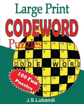 portada Large Print Codeword Puzzles (en Inglés)