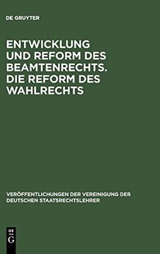 portada Entwicklung und Reform des Beamtenrechts. Die Reform des Wahlrechts (en Alemán)