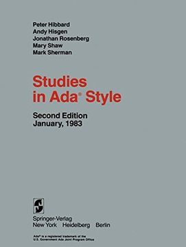 portada studies in ada(r) style (en Inglés)