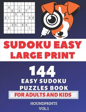 portada Sudoku Easy Large Print: 144 Easy Sudoku Puzzles Book For Adults and Kids Vol.1