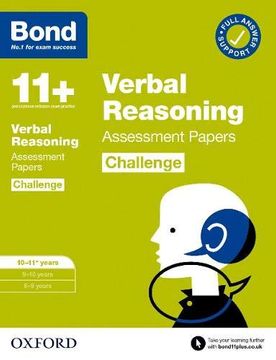 portada Bond 11+: Bond 11+ Verbal Reasoning Challenge Assessment Papers 10-11 Years (Bond Challenge) (en Inglés)