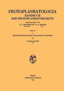 portada Protoplasmatische Pflanzenanatomie (en Alemán)