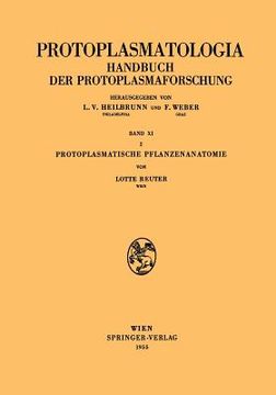 portada Protoplasmatische Pflanzenanatomie (in German)