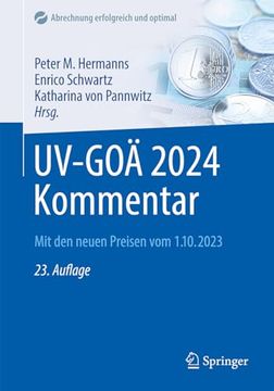 portada Uv-Goã 2024 Kommentar: Mit den Neuen Preisen vom 1. 10. 2023 (Abrechnung Erfolgreich und Optimal) (German Edition) [Soft Cover ] (en Alemán)