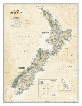 portada New Zealand Executive, Tubed (National Geographic Reference Map) (in English)