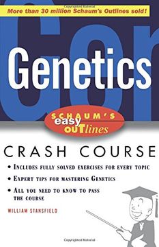 portada Schaum's Easy Outline of Genetics: Based on Schaum's Outline of Genetics (Schaum's Easy Outlines) (en Inglés)