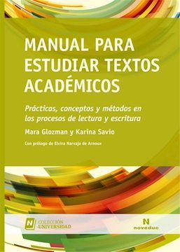 portada Manual Para Estudiar Textos Academicos