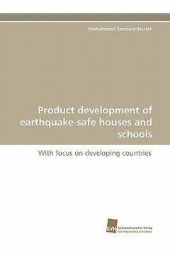 portada product development of earthquake-safe houses and schools (en Inglés)