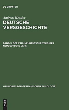 portada Deutsche Versgeschichte, Band 3, der Frühneudeutsche Vers. Der Neudeutsche Vers (in German)