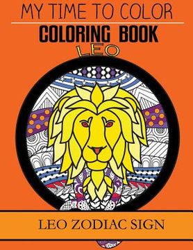 portada Leo Zodiac Sign - Adult Coloring Book (en Inglés)