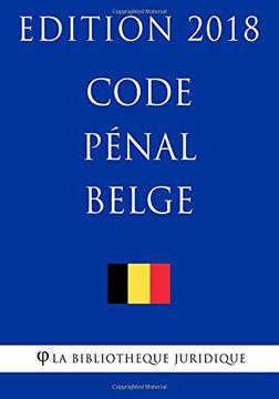 portada Code pénal belge - Edition 2018