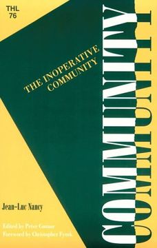 portada Inoperative Community (Theory and History of Literature) (en Inglés)