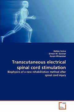 portada transcutaneous electrical spinal cord stimulation (en Inglés)