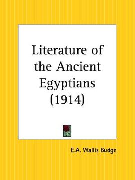 portada literature of the ancient egyptians (en Inglés)