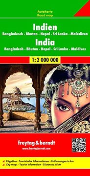 portada India - Nepal - Bangladesh f&b (R): Wegenkaart 1: 2 750 000