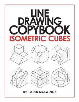 portada Line Drawing Copybook Isometric Cubes (en Inglés)