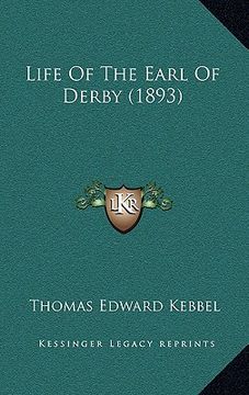 portada life of the earl of derby (1893) (en Inglés)