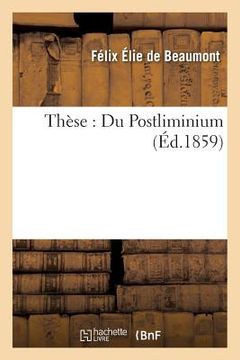 portada Thèse: Du Postliminium (en Francés)