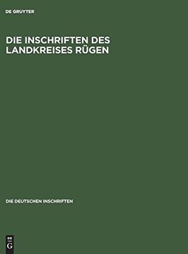 portada Die Inschriften des Landkreises Rügen (in German)