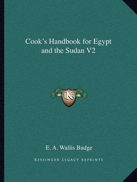 portada cook's handbook for egypt and the sudan v2 (en Inglés)