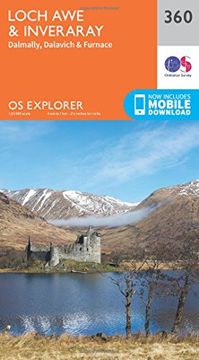 portada Loch Awe and Inveraray 1 : 25 000 (OS Explorer Active Map)
