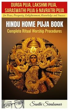 portada Durga Puja, Lakshmi Puja, Saraswati Puja, Navratri Puja: Hindu Home Puja Book: Complete Ritual Worship Procedure (en Inglés)