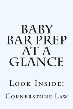 portada Baby Bar Prep At A Glance: Look Inside! (en Inglés)