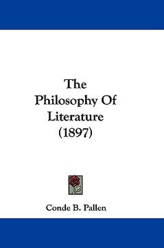 portada the philosophy of literature (1897) (en Inglés)