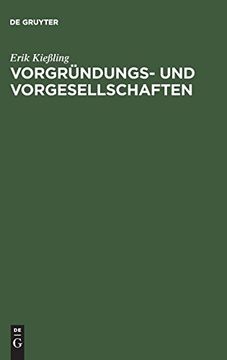 portada Vorgründungs- und Vorgesellschaften (en Alemán)