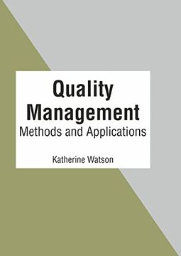 portada Quality Management: Methods and Applications 