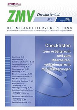 portada Checklisten zum Arbeitsrecht und Mitarbeitervertretungsrecht: ZMV Checklistenheft