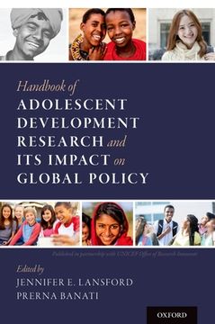 portada Handbook of Adolescent Development Research and its Impact on Global Policy (en Inglés)