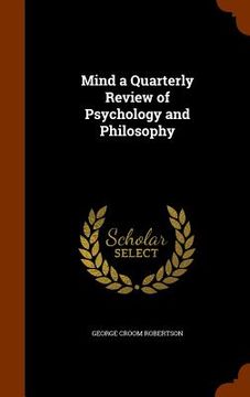 portada Mind a Quarterly Review of Psychology and Philosophy (en Inglés)