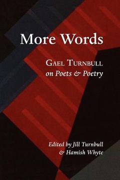 portada more words: gael turnbull on poets & poetry (en Inglés)