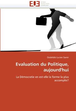 portada Evaluation Du Politique, Aujourd'hui