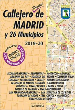 portada Callejero Digital de Madrid y 26 Municipios 2019-2020