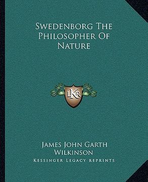 portada swedenborg the philosopher of nature