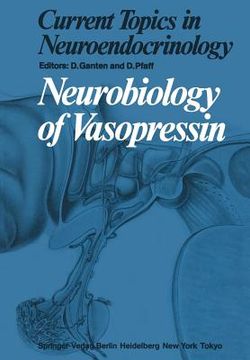 portada neurobiology of vasopressin (en Inglés)